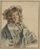 P 004
          <br/>
          Jongeman met bepluimde baret
          <br/>
          <em>Braij, Jan de (1626/7-1697)</em>